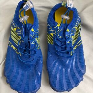 Blue and Yellow Sport Shoes